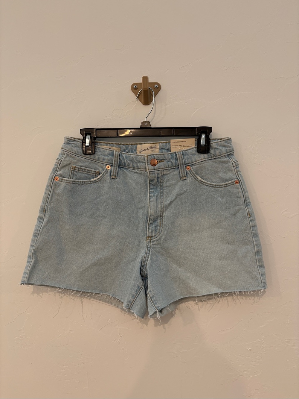 Universal Thread Light Blue High-Rise Denim Cutoff Shorts